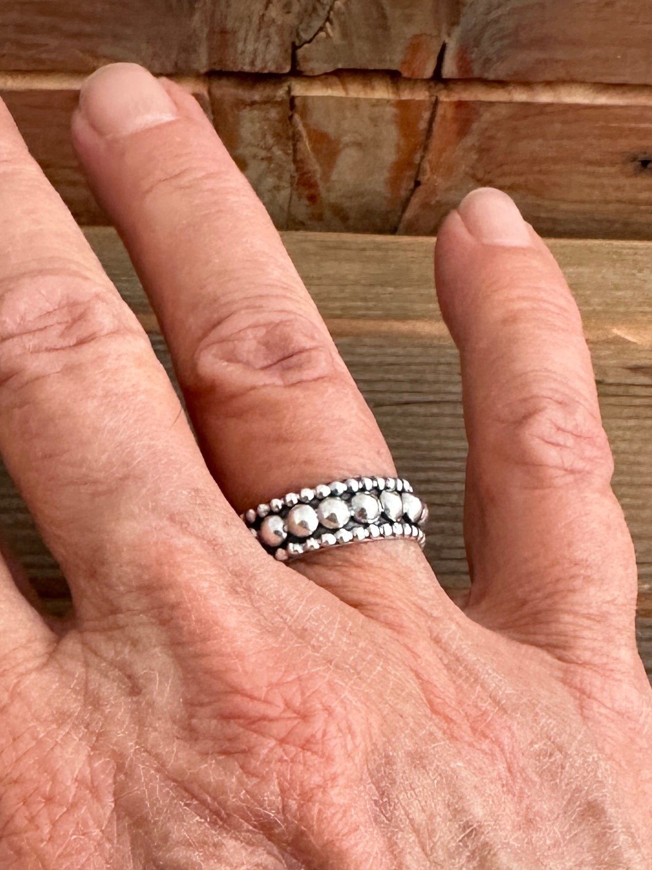 Eternity Wedding Rings, His and Hers Alternative Sterling Silver Wedding Bands