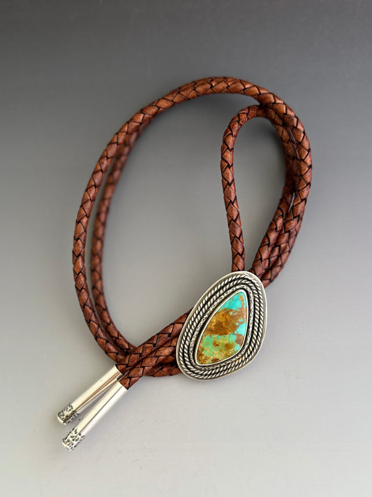 Phoenix Rising Turquoise and Sterling Silver Bolo Tie