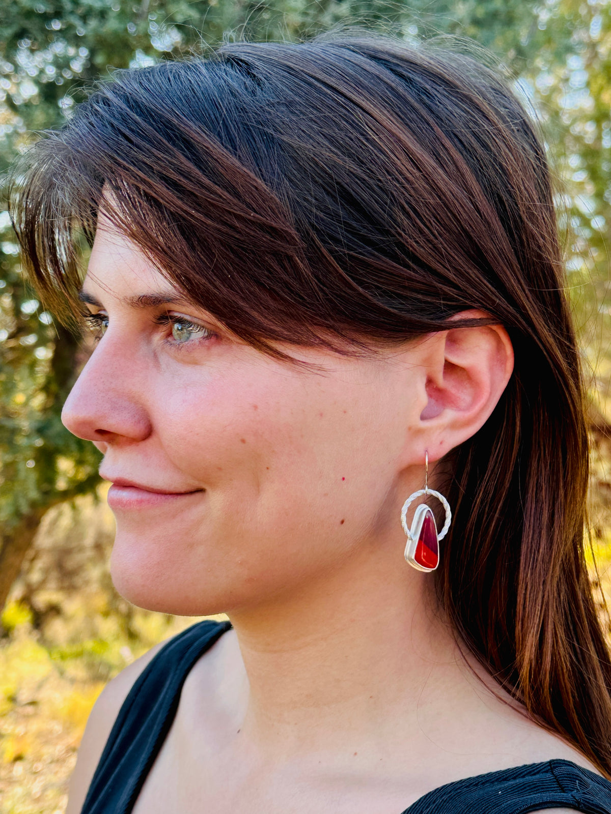 Rosarita Sterling Silver Hoop Earrings