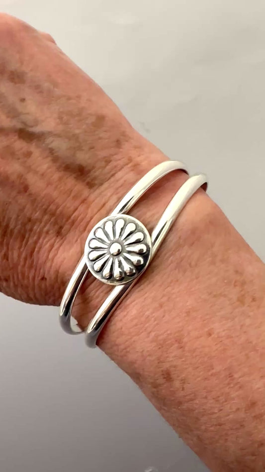 Nature's Essence Sterling Silver Cuff