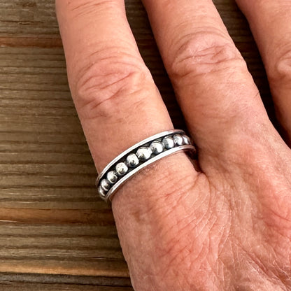 Eternity Wedding Rings, His and Hers Alternative Sterling Silver Wedding Bands