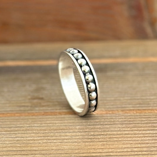 Eternity Wedding Rings, His and Hers Alternative Sterling Silver Wedding Bands