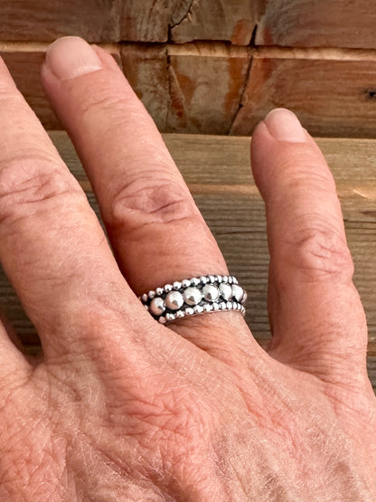 Eternity Wedding Rings, His and Hers Alternative Sterling Silver Wedding Bands