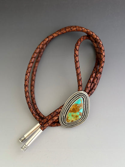 Phoenix Rising Turquoise and Sterling Silver Bolo Tie