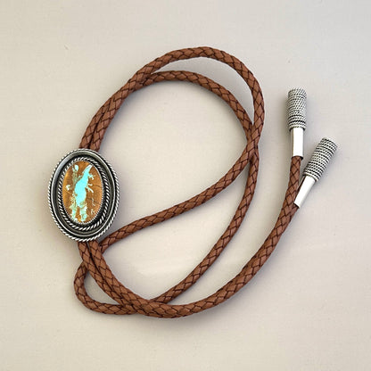 Royston Turquoise and Sterling Silver Bolo Tie