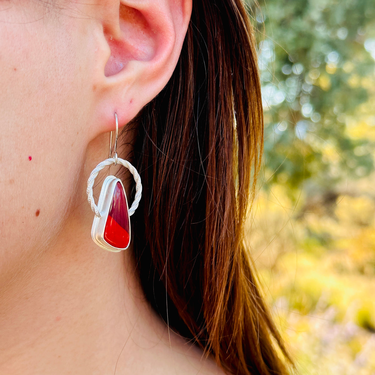Rosarita Sterling Silver Hoop Earrings