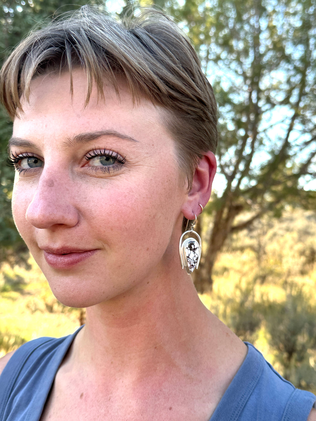 Wild Horse Sterling Silver Earrings