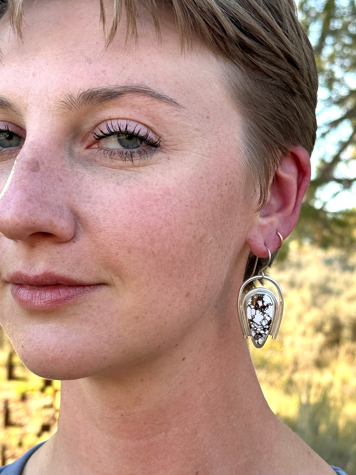 Wild Horse Sterling Silver Earrings