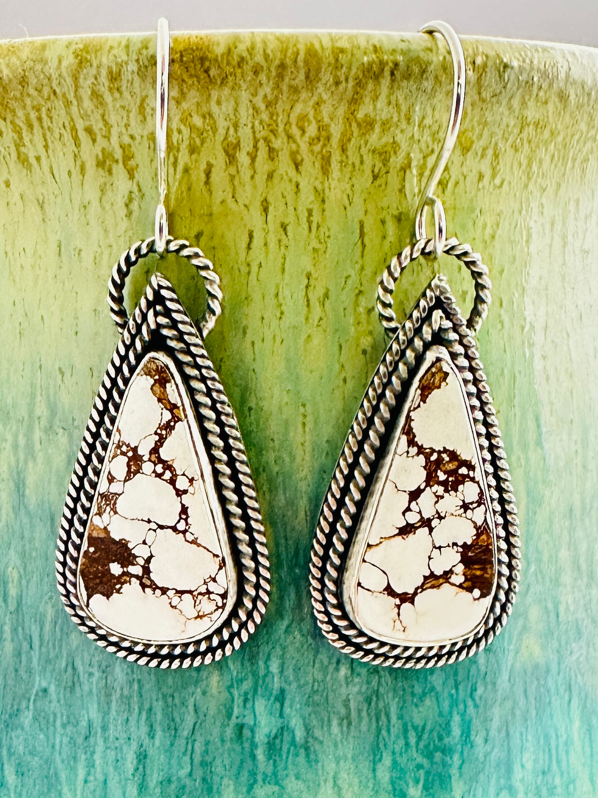Wild Horse Magnesite and Sterling Silver Earrings