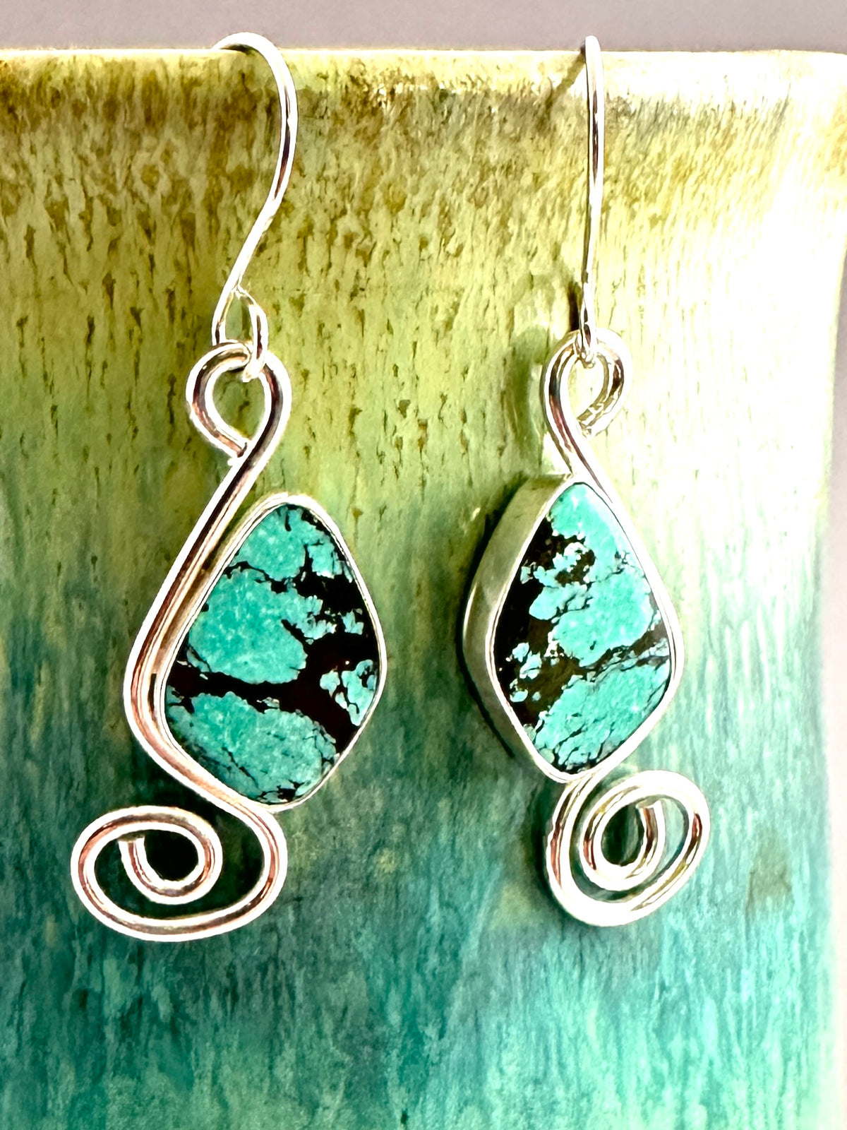Turquoise and Sterling Silver Earrings