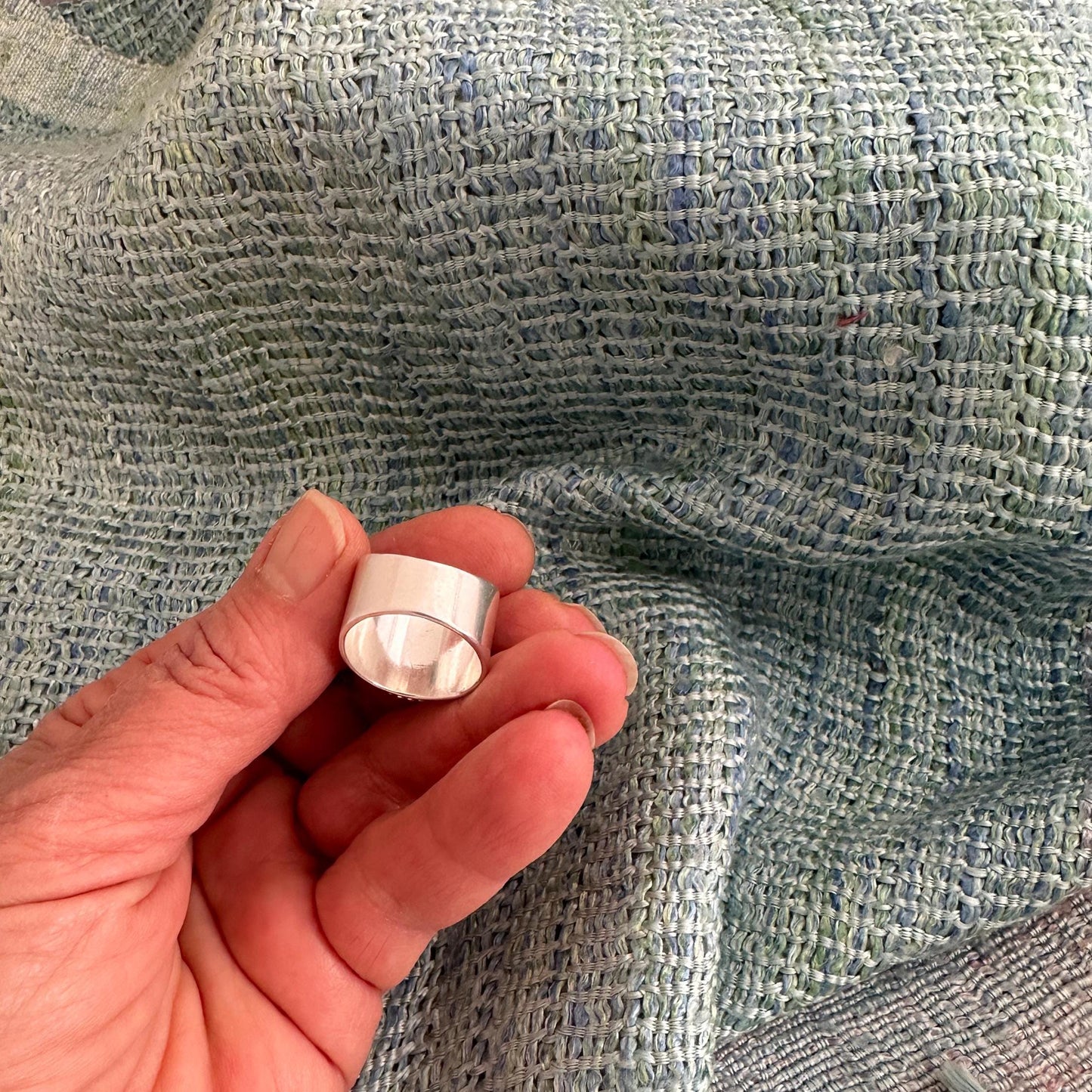 Amazonite Sterling Silver Ring, Size 6.75