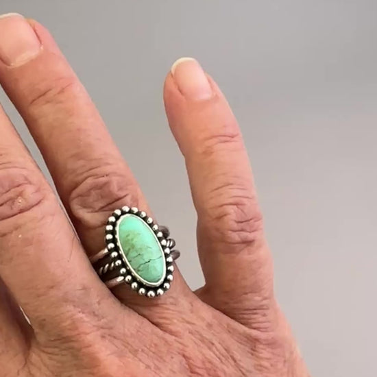 Tyrone Turquoise Solitaire Ring