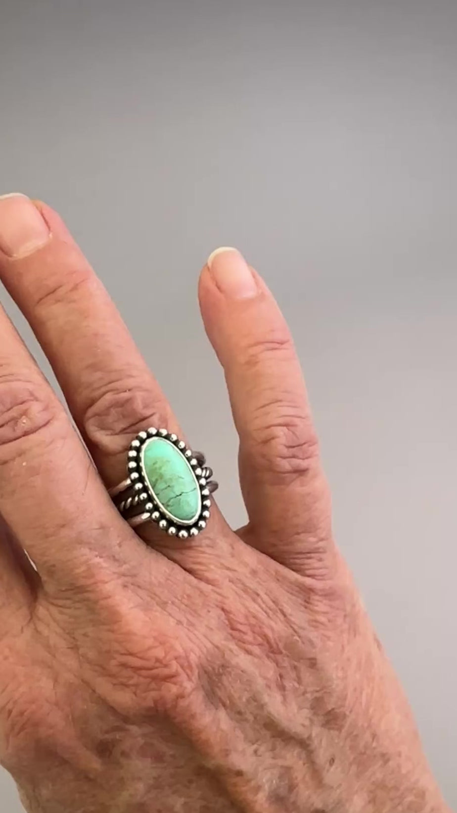 Tyrone Turquoise Solitaire Ring